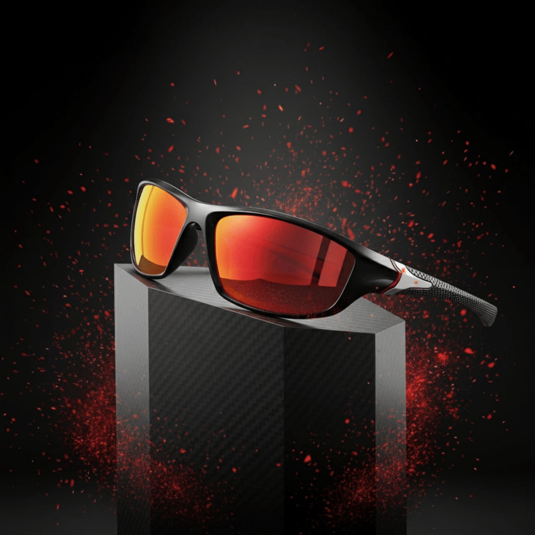 Unisex polarized sunglasses with UV400 protection for day & night vision clarity, anti-glare.