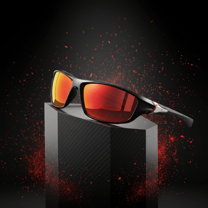 Unisex polarized sunglasses with UV400 protection for day & night vision clarity, anti-glare.