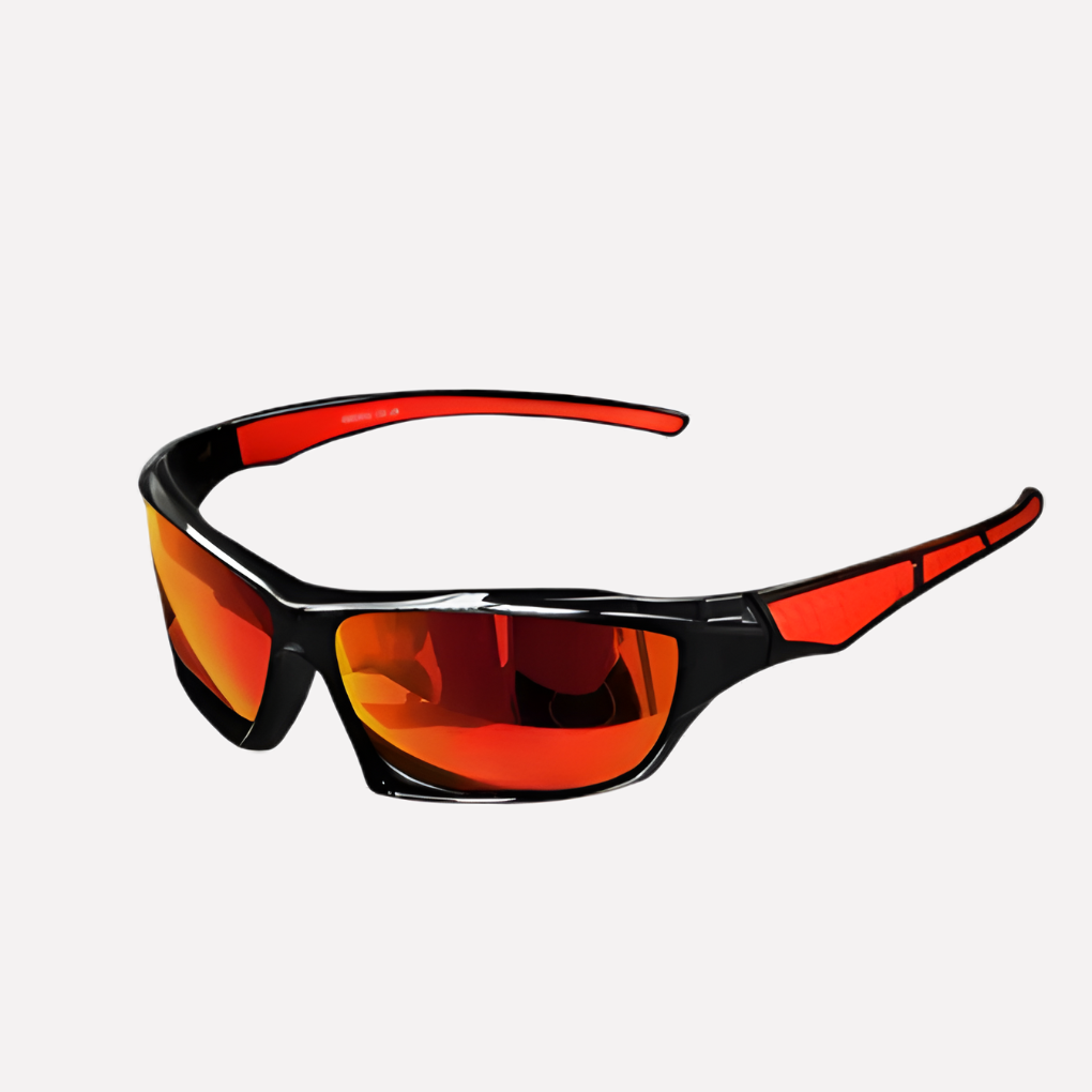 Unisex polarized UV400 sports sunglasses for active outdoor enthusiasts.