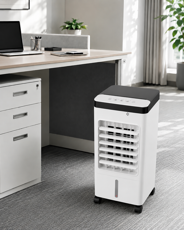 WC2026 portable AC with air purifier & humidifier, providing quiet, clean, cool air for any room.