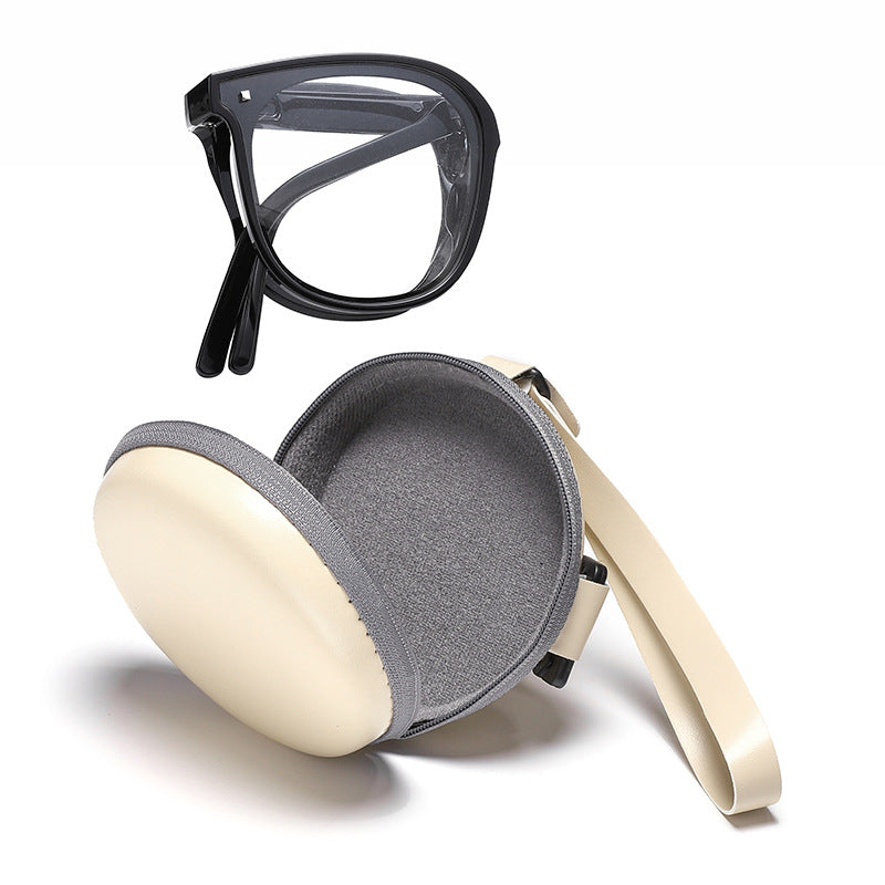 Durable protective eyewear case with zipper. Ideal for securing glasses & sunglasses during daily use or travel.