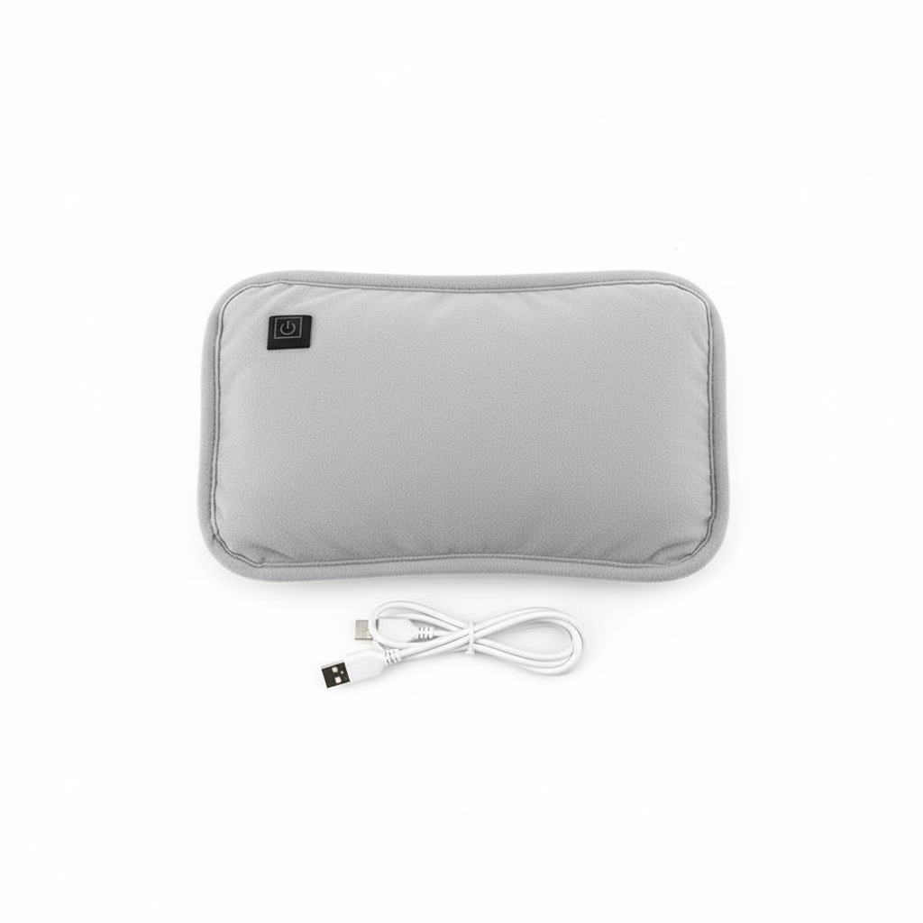Soft crystal velvet USB heating pad, portable & adjustable for warmth on-the-go.