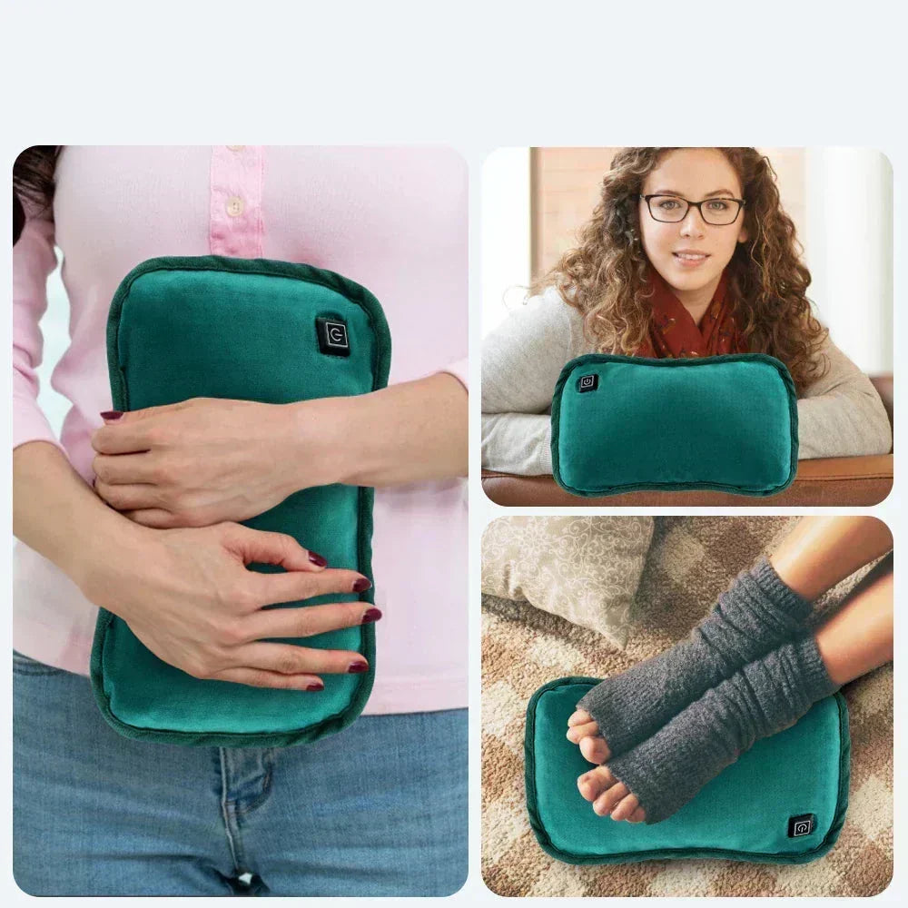 Travel essential USB heating pad; a portable warmer for hands & body comfort anywhere.