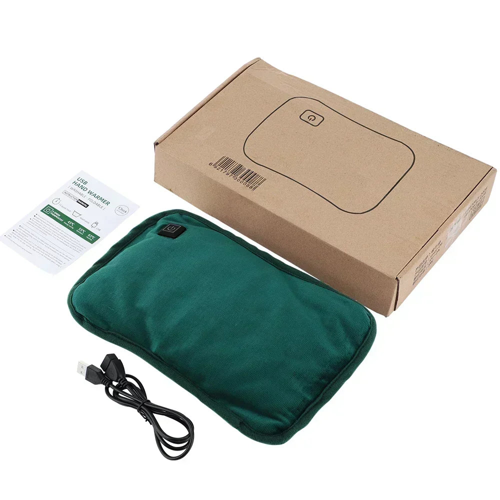 Portable USB heating pad offers quick heat therapy & pain relief; a travel essential for comfort.