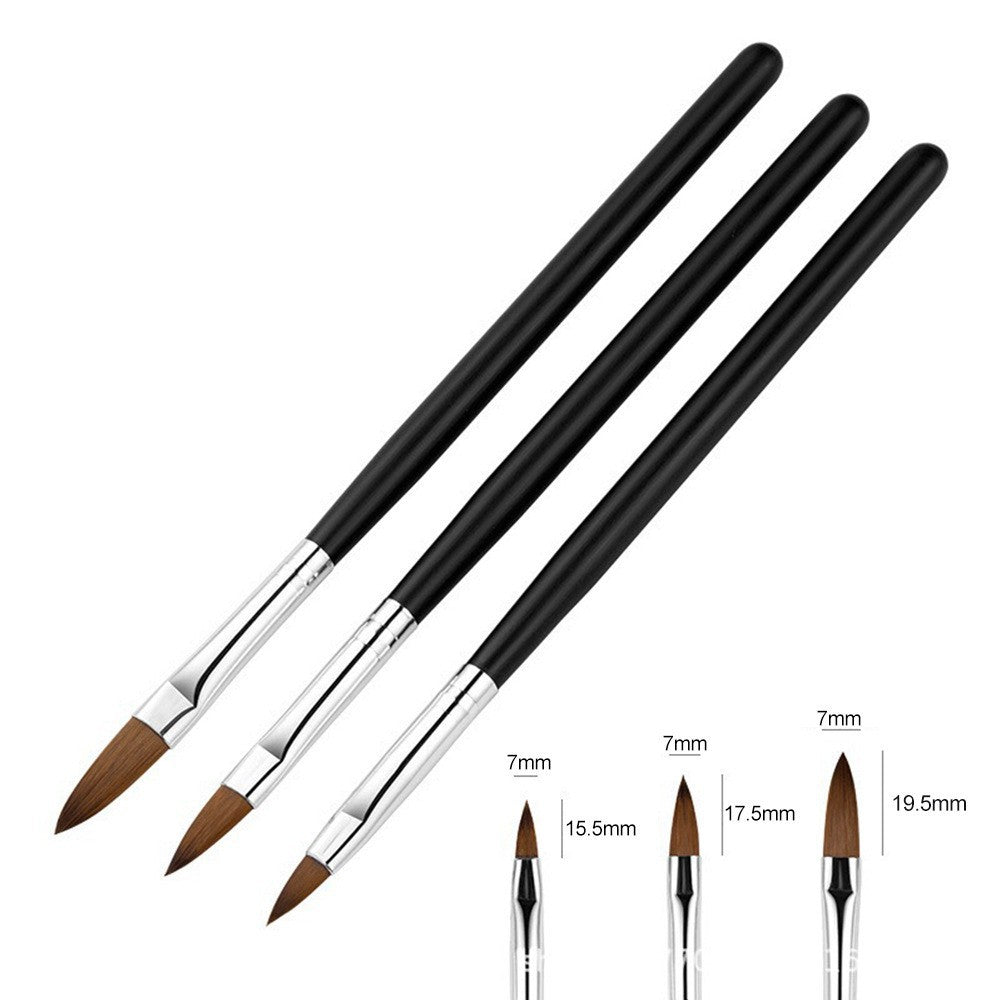 Synthetic precision nail art brush set for detailed nail painting. Essential beauty tools for salon-quality manicures.