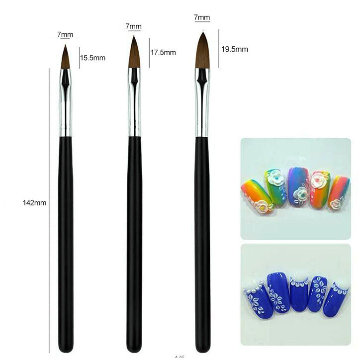 High-precision nail art brushes for detailed painting and intricate designs. Essential manicure beauty tools.