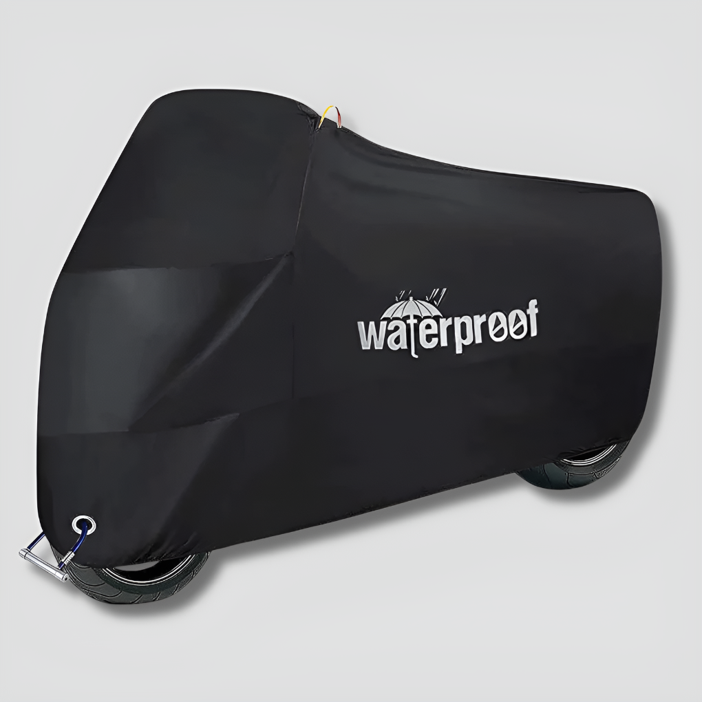 Unisex premium all-weather bike cover for outdoor storage, waterproof, durable, UV protection, universal fit.