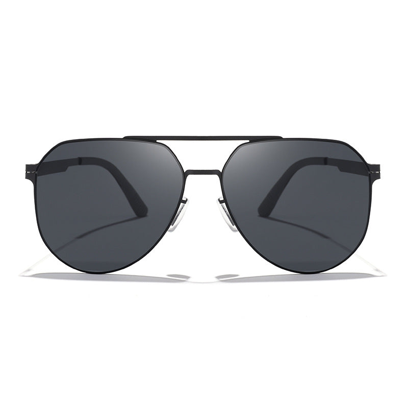 Classic aviator sunglasses, polarized lenses block UV rays & reduce glare. Essential fashion accessory for men & women.
