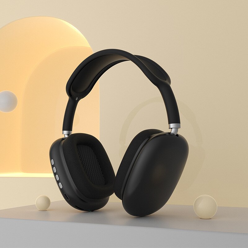 Premium unisex wireless Bluetooth headphones with long battery life, offering clear immersive audio & over-ear comfort.