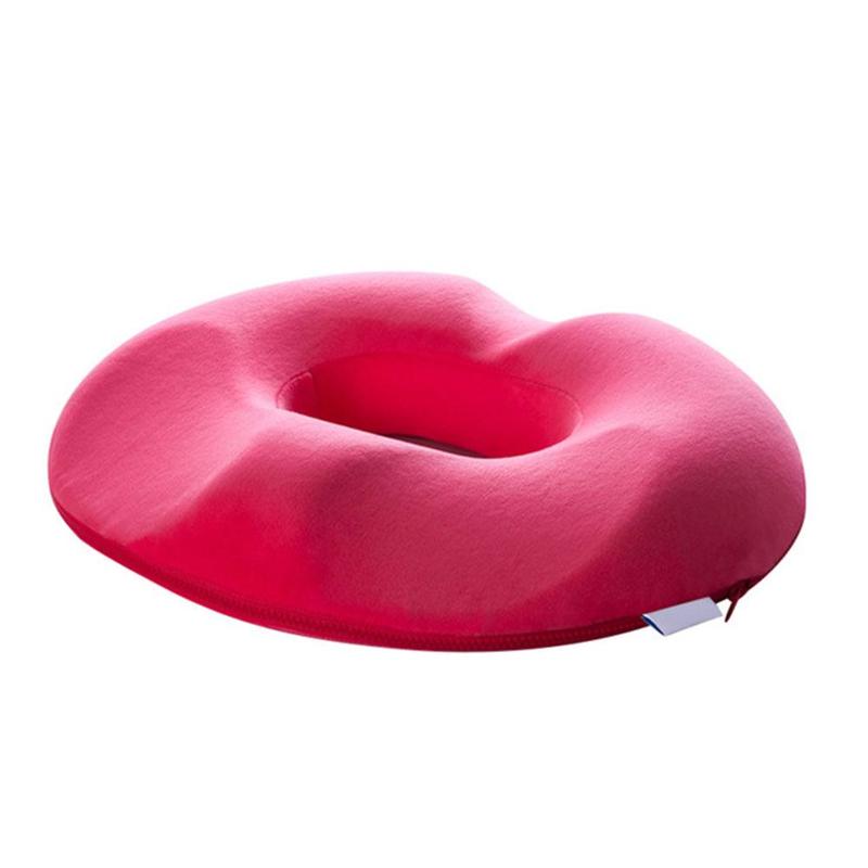 Unisex pressure relief seat cushion for office chairs. Alleviates hemorrhoid, coccyx & back pain.