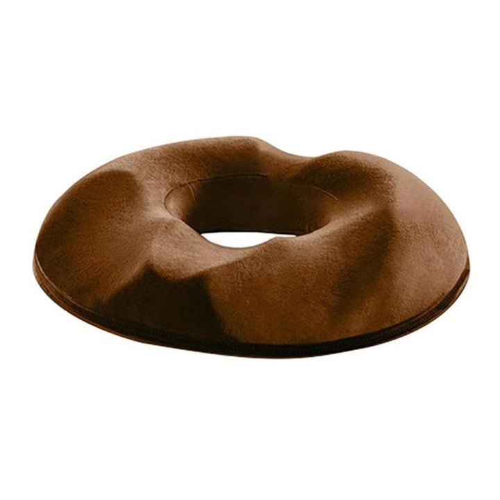 Portable seat cushion for car & office. Unisex design offers pressure relief for hemorrhoids & coccyx.