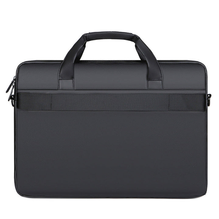 Multi-functional laptop briefcase with organized compartments for professionals.