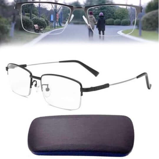 Experience clear vision with comfortable unisex progressive multifocal reading glasses.