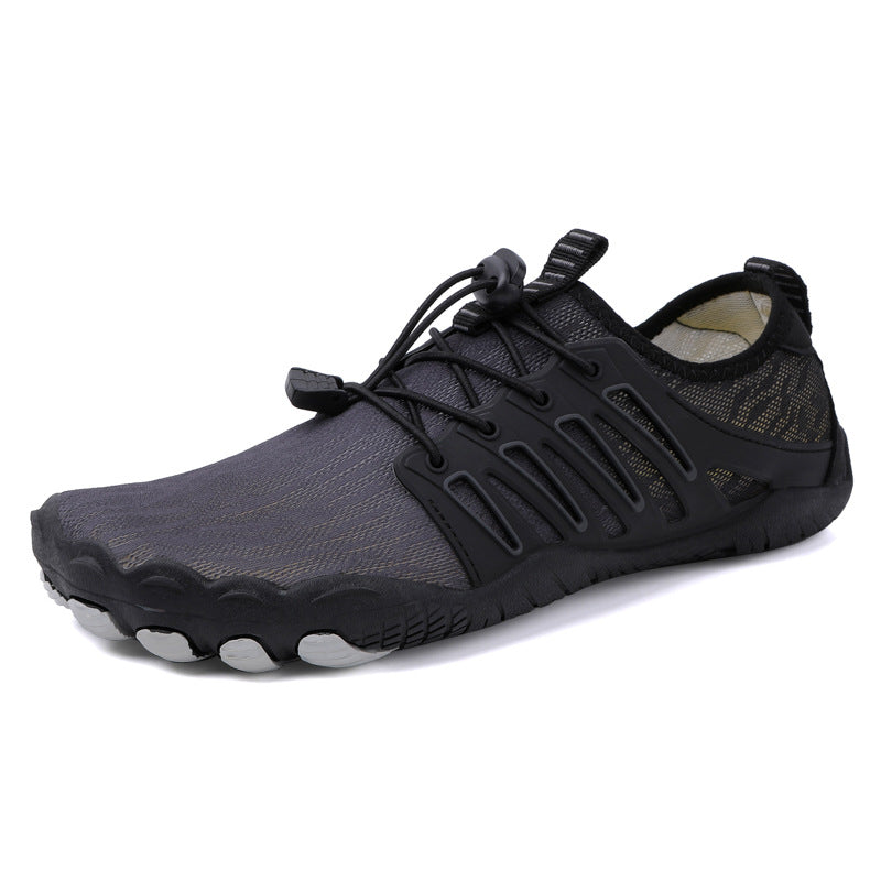 Quick-dry barefoot beach footwear, comfortable & flexible for men & women's water sports.