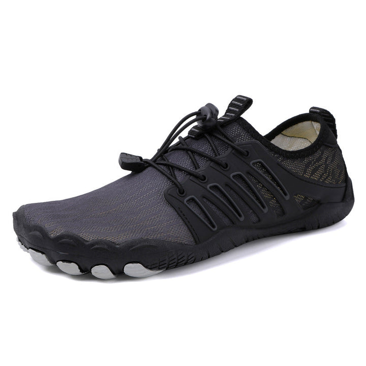 Quick-dry barefoot beach footwear, comfortable & flexible for men & women's water sports.