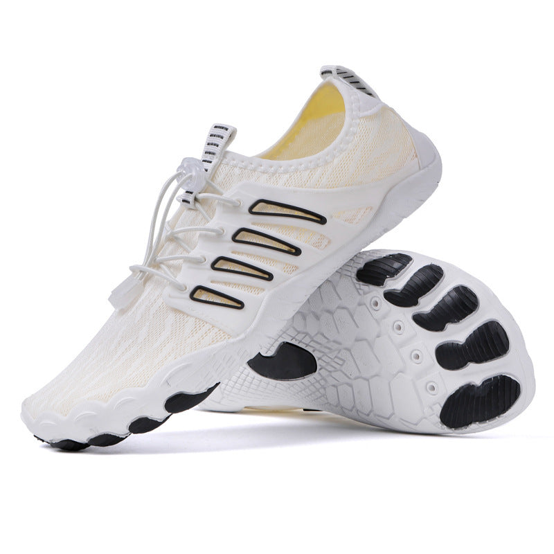 Durable barefoot aqua shoes for outdoor adventures, offering grip & quick drying for all water trails.