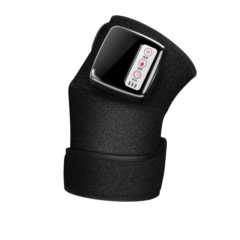 Joint relief heating and vibration wrap. Rechargeable, cordless neoprene for portable muscle comfort & pain relief.