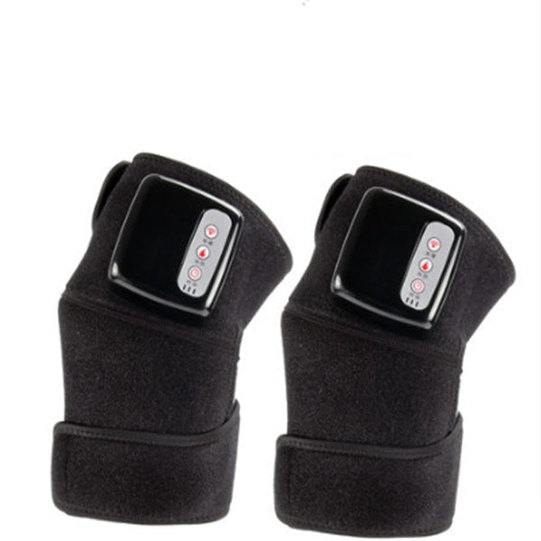 Unisex thermotherapy heating wrap with vibration. Rechargeable cordless neoprene for joint and muscle comfort.