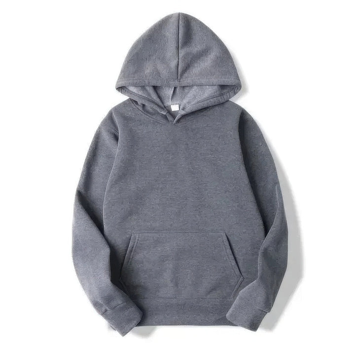Versatile unisex warm hoodie with a relaxed fit, perfect for casual and cozy wear.