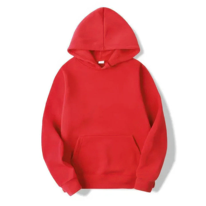 Soft, comfortable unisex hoodie with warm lining; a relaxed fit essential for any wardrobe.