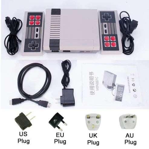 Retro gaming console, a perfect gift for family fun, featuring 620 classic video games and nostalgic entertainment.