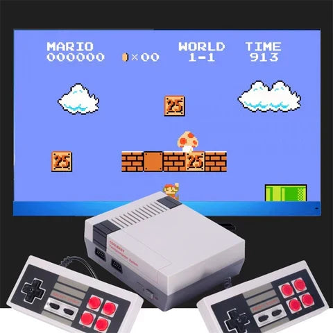 Experience classic gaming with this vintage 8-bit retro console, packed with 620 timeless video games for all ages.