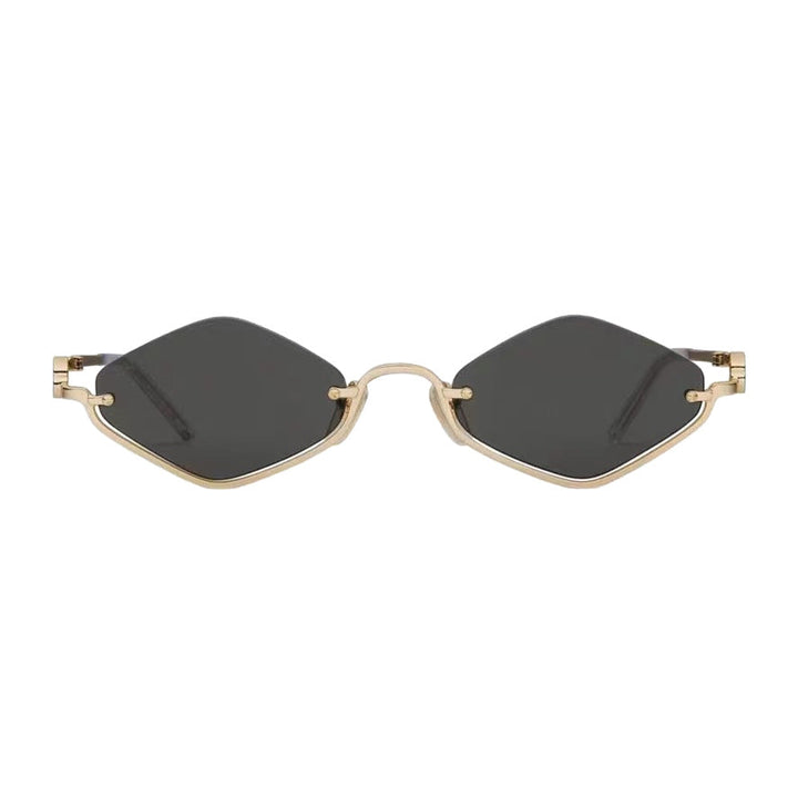 Unisex geometric retro sunglasses, perfect for stylish eye protection.