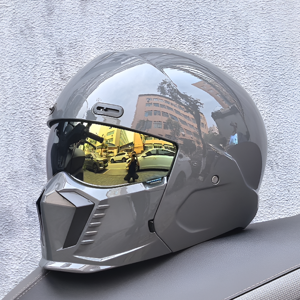 Unisex retro pilot open face motorcycle helmet, DOT & ECE approved. Vintage bike gear for safety.
