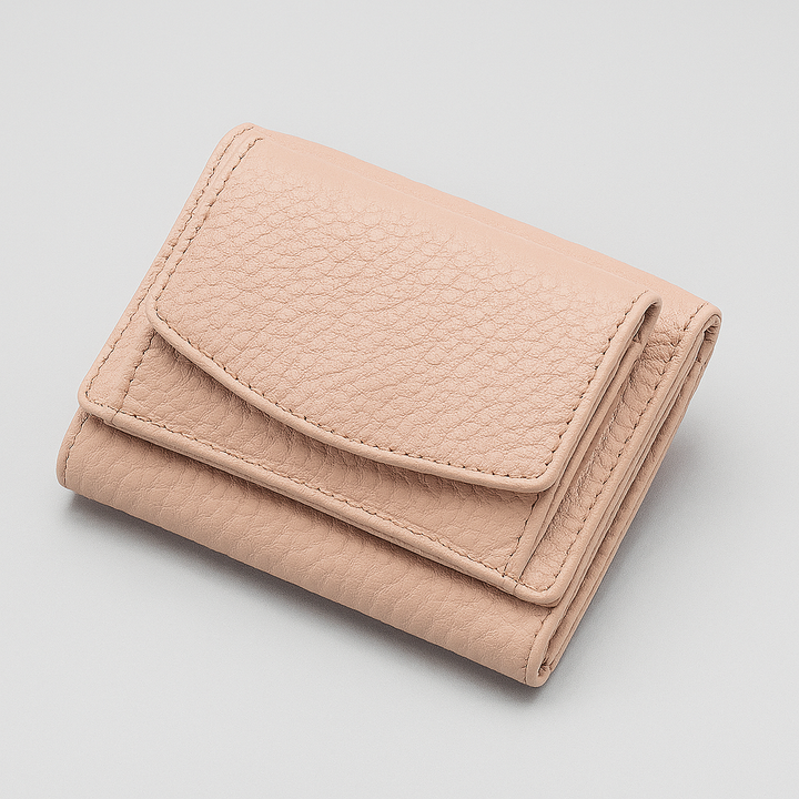 Genuine leather RFID wallet, handmade. Unisex card holder & coin purse for minimalist everyday use.