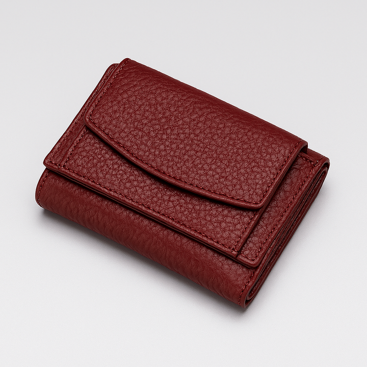 Secure RFID-blocking leather wallet for men & women. Handmade, slim, ideal for cards & coins.