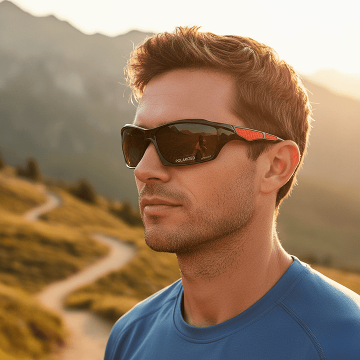 Unisex round polarized sunglasses with UV400 protection, offering glare reduction and eye comfort.