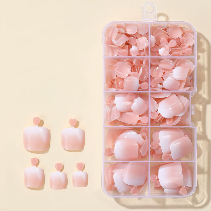 Long-lasting press-on nail tips, ideal for easy, quick DIY nail extensions.