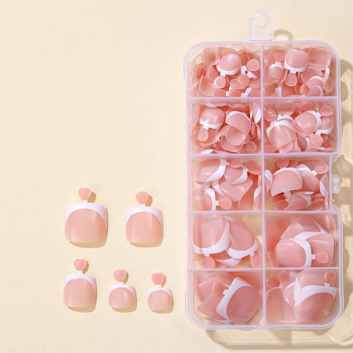 Unisex press-on nail tips, great for quick nail art and beauty upgrades.
