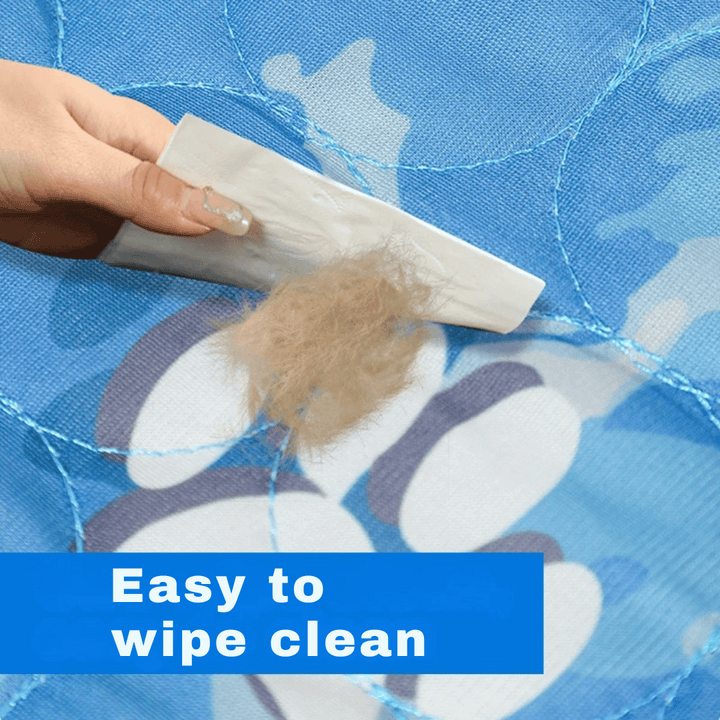 Premium pet cooling mat for dogs & cats. Essential summer pet accessory, providing instant self-cooling relief.