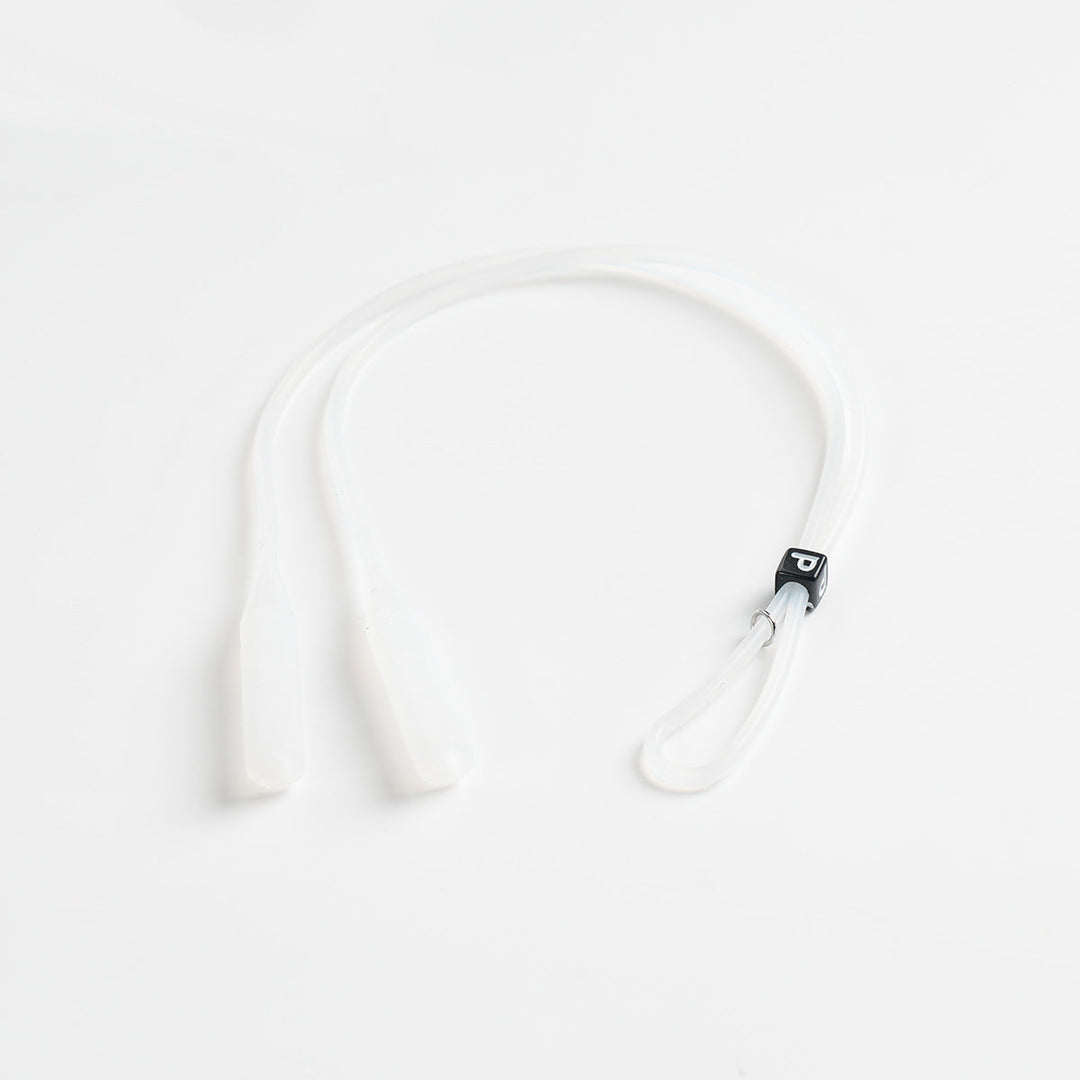 Durable silicone glasses strap, a stylish and comfortable anti-slip eyewear accessory for active use.