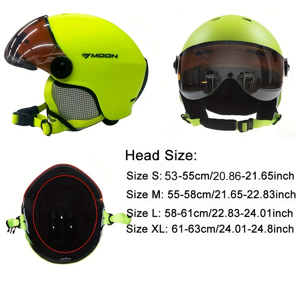 Safe and comfortable unisex ski helmet, black. Essential protective gear for all winter sports activities.
