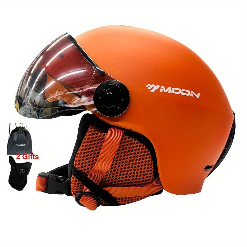 High-quality unisex ski helmet, black. Removable ear pads for comfort in winter sports.