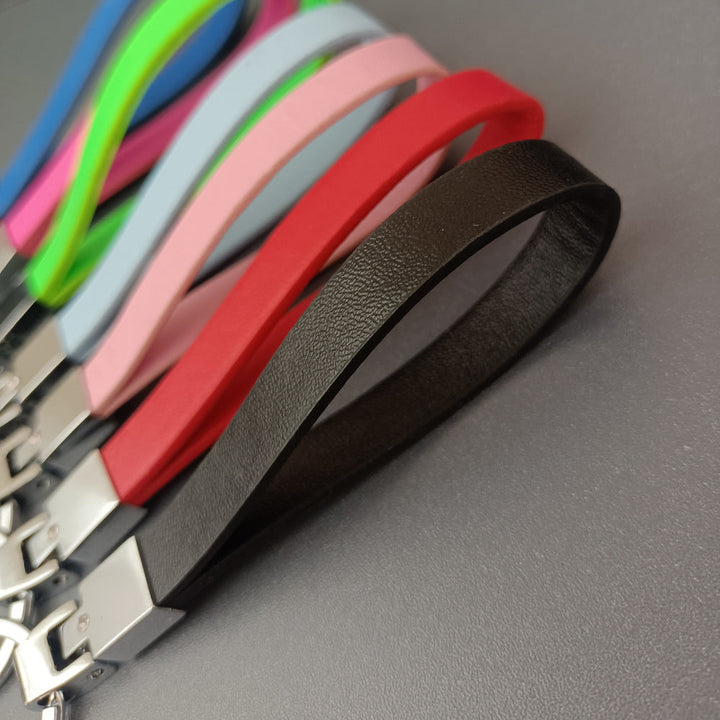 Premium quality genuine leather keyring, durable and elegant key holder for both men and women.