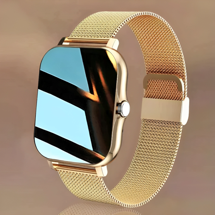 Unisex smart watch with sleek digital display for Bluetooth calls & comprehensive health tracking. A modern wearable tech fitness tracker.