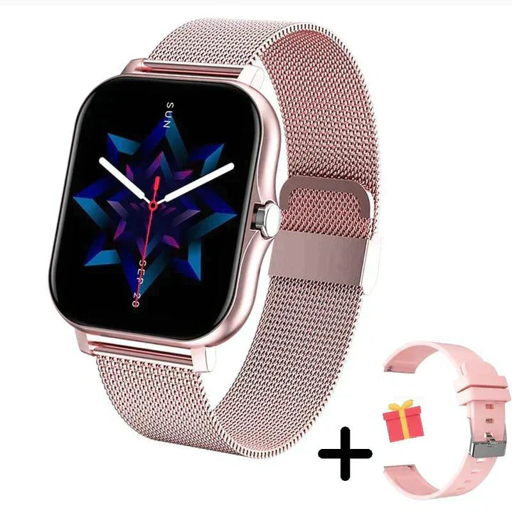 Advanced activity tracker smart watch monitoring heart rate, steps & sleep. Unisex fitness watch for wellness enthusiasts.