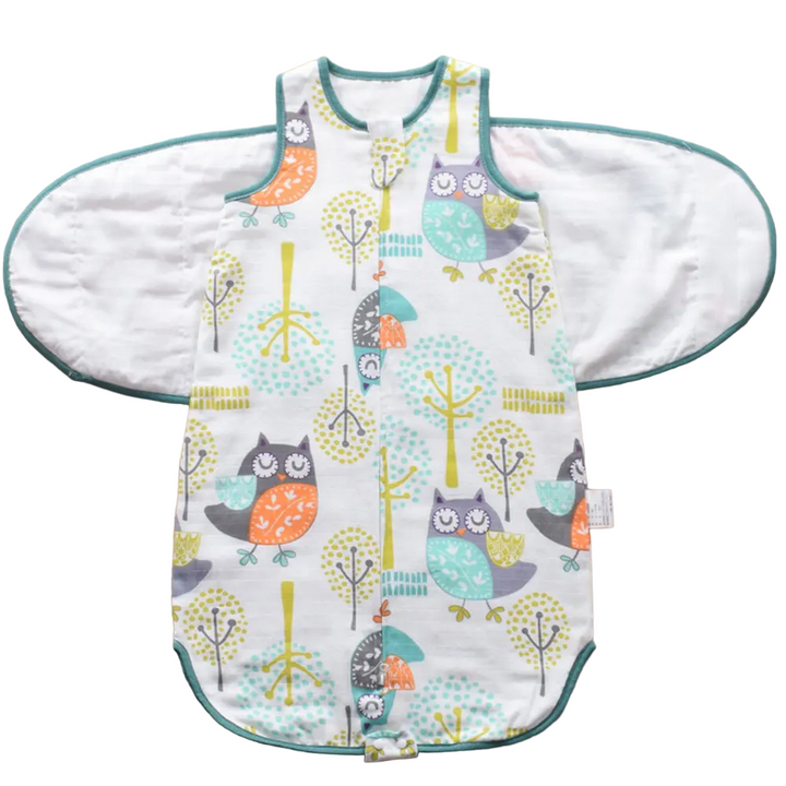Unisex soft cotton swaddle wrap for secure infant sleep & comfort. An essential baby blanket for easy diaper access.