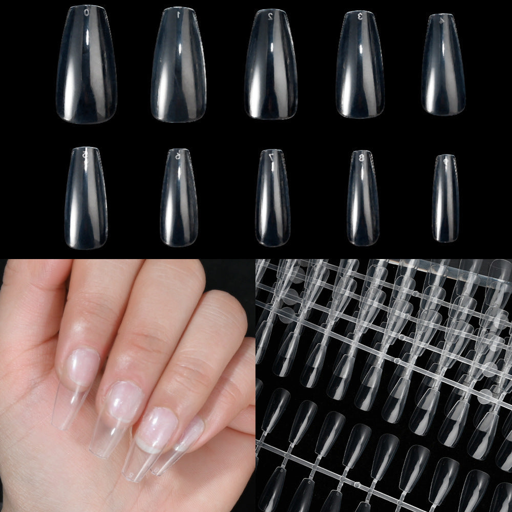 Clear flexible soft gel nail extension tips for natural-looking, durable gel nails. Perfect for DIY & professional use.