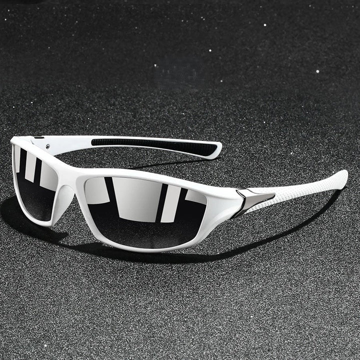 Sleek unisex sport sunglasses with a durable frame & polarized anti-glare lenses. Perfect athletic outdoor eyewear.