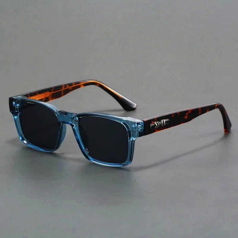 Vintage style square acetate sunglasses, unisex, with gradient UV400 lenses. Fashion accessory & eye protection.