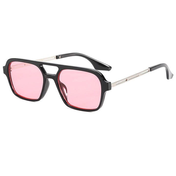 High-quality unisex square UV protection sunglasses, perfect for daily wear and style.