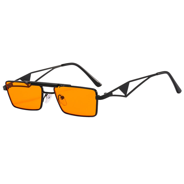 Trendy unisex square mirrored sunglasses. Essential fashion eyewear providing UV eye protection for all seasons.