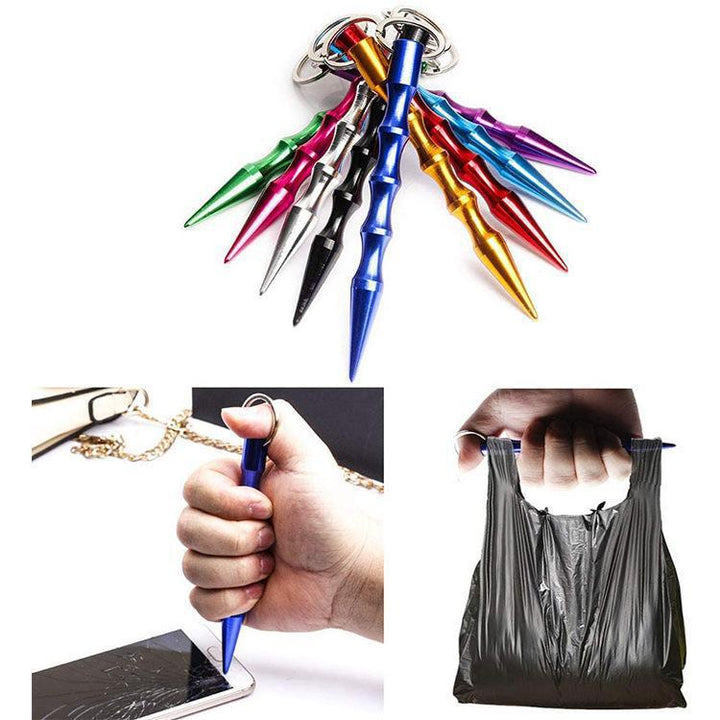 Compact utility keychain with various tools. Great everyday carry gift for handy individuals.