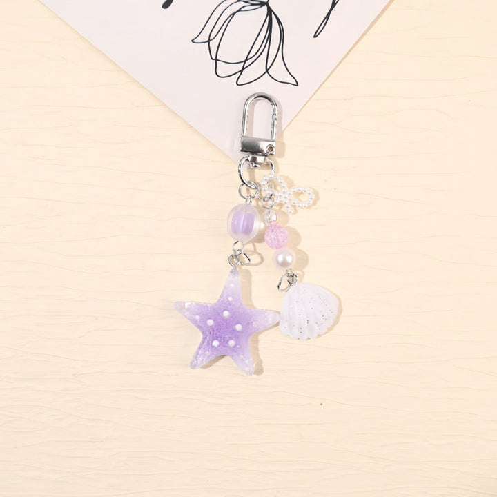 Trendy unisex sparkling star keychain, a maritime bag charm or gift for any occasion.