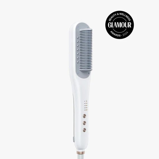 Premium steam brush for straightening hair. Delivers smooth, frizz-free, salon-quality results for all hair types.