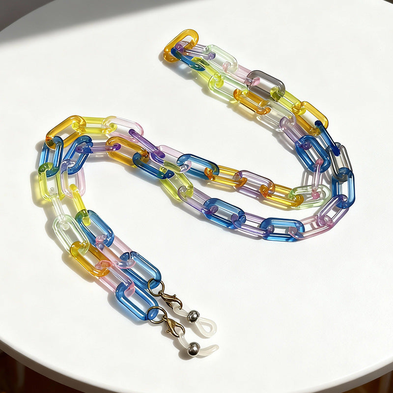 Anti-slip glasses chain, comfortable & stylish eyewear retainer, perfect for active lifestyles.